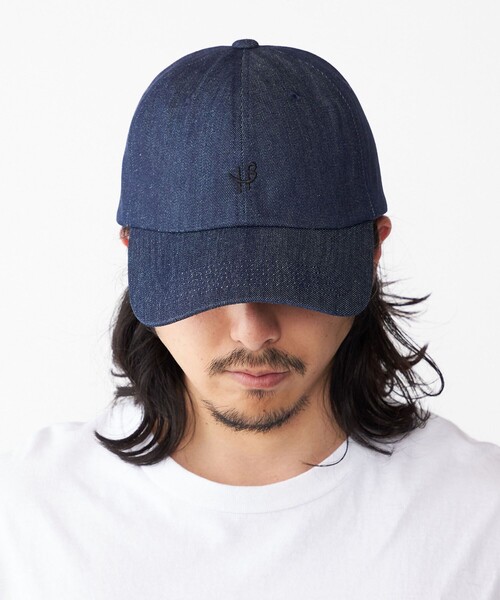 SHIPS（シップス）の「【WEB限定】SHIPS: ワンポイント ロゴ エンブロイダリー オーバーフィット デニム キャップ（キャップ・メンズ・ライトブルー/ブラック/ネイビー・ONE SIZE）」の3枚目の写真