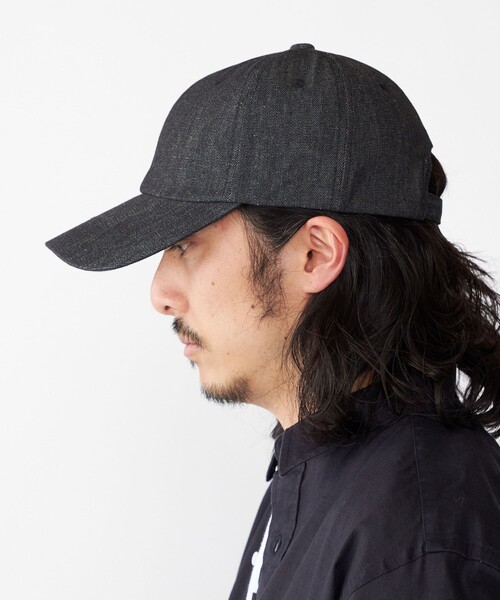 SHIPS（シップス）の「【WEB限定】SHIPS: ワンポイント ロゴ エンブロイダリー オーバーフィット デニム キャップ（キャップ・メンズ・ライトブルー/ブラック/ネイビー・ONE SIZE）」の5枚目の写真