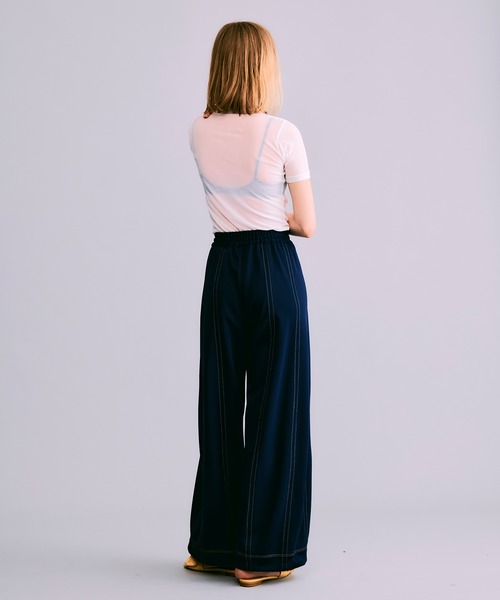 NOISE MAKER(ノイズメーカー)の「シアーストレッチプルオーバー【MADE IN JAPAN】(Tシャツ/カットソー・レディース・ホワイト/ブラック・FREE)」の9枚目の写真