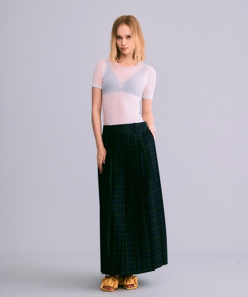 NOISE MAKER(ノイズメーカー)の「シアーストレッチプルオーバー【MADE IN JAPAN】(Tシャツ/カットソー・レディース・ホワイト/ブラック・FREE)」の8枚目の写真