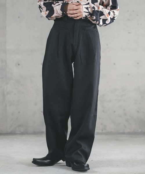 限定SALE⭐︎新品hitomi ribbon tuck pants ブラック　S Big John ビッグジョン チノパンツ ジーンズ パンツ BIG JOHN