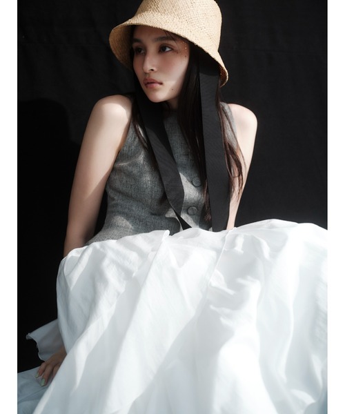 FRAY I.D（フレイアイディー）の「アメスリベストブラウス（シャツ/ブラウス・レディース・その他/ライトブルー/チャコールグレー・1/0）」の19枚目の写真