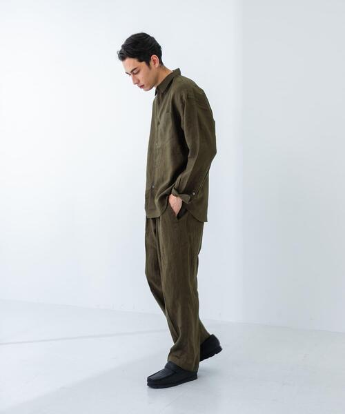 URBAN RESEARCH（アーバンリサーチ）の「LINEN TUCK PANTS（その他パンツ・メンズ・ネイビー/スミクロ/カーキ・SMALL/MEDIUM/LARGE）」の18枚目の写真