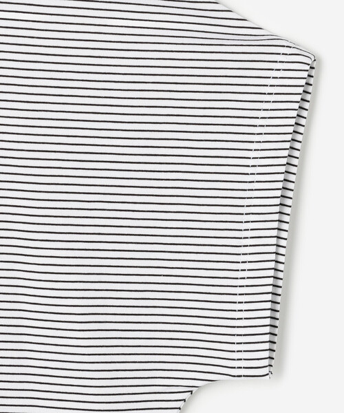 tシャツ handvaerk | 60/2 キャップスリーブTシャツ STRIPE WOMEN レディース handvaerk（ハンドバーク）の「handvaerk | 60/2 キャップ