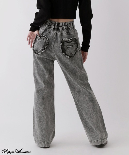 repipi armario(レピピ アルマリオ)の「【girly line】トキメキアソートデニム(デニムパンツ・キッズ・ブルー系2/ブラック系2/ブラック系1/ブルー系1/ブルー系4/ブラック系3/ブルー系その他・LARGE/MEDIUM/SMALL)」の4枚目の写真