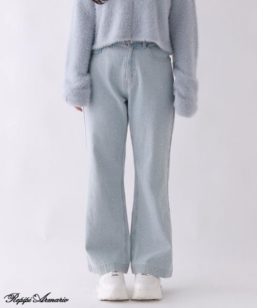 repipi armario(レピピ アルマリオ)の「【girly line】トキメキアソートデニム(デニムパンツ・キッズ・ブルー系2/ブラック系2/ブラック系1/ブルー系1/ブルー系4/ブラック系3/ブルー系その他・LARGE/MEDIUM/SMALL)」の6枚目の写真