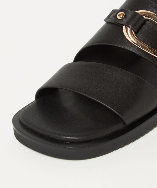 ODETTE E ODILE(オデットエオディール)の「オーバルバックル サンダル15↑(サンダル・レディース・ブラック/ホワイト・22cm/22.5cm/23cm/23.5cm/24cm/24.5cm/25cm)」の16枚目の写真