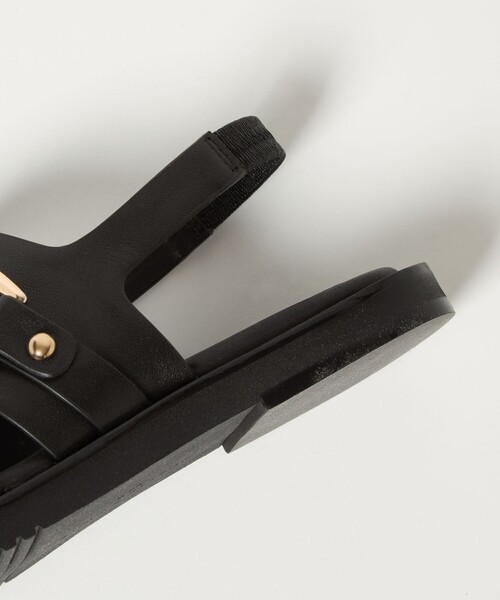 ODETTE E ODILE(オデットエオディール)の「オーバルバックル サンダル15↑(サンダル・レディース・ブラック/ホワイト・22cm/22.5cm/23cm/23.5cm/24cm/24.5cm/25cm)」の17枚目の写真