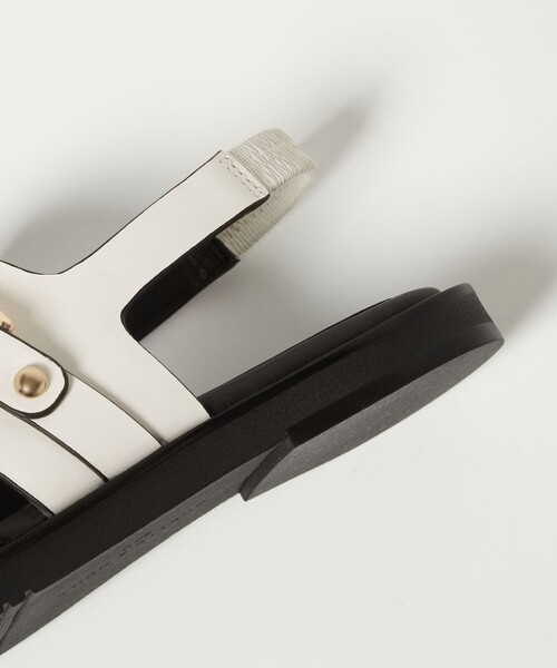 ODETTE E ODILE(オデットエオディール)の「オーバルバックル サンダル15↑(サンダル・レディース・ブラック/ホワイト・22cm/22.5cm/23cm/23.5cm/24cm/24.5cm/25cm)」の20枚目の写真