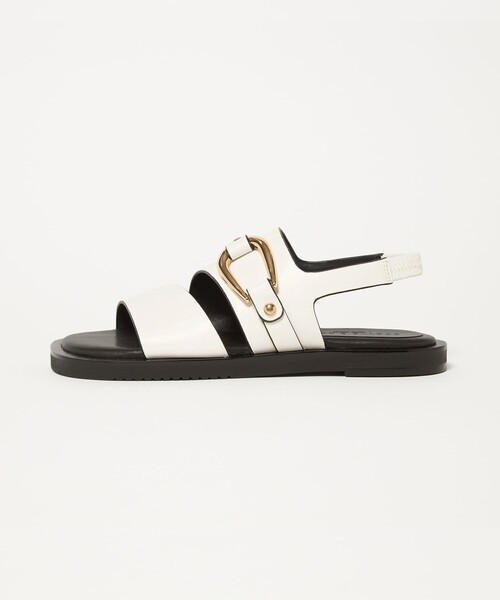 ODETTE E ODILE(オデットエオディール)の「オーバルバックル サンダル15↑(サンダル・レディース・ブラック/ホワイト・22cm/22.5cm/23cm/23.5cm/24cm/24.5cm/25cm)」の21枚目の写真