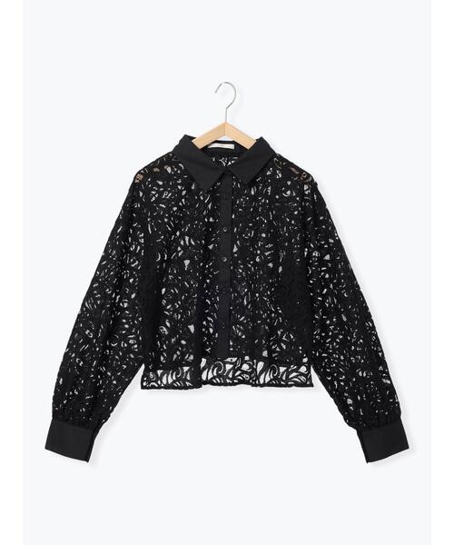 so4u（ソーフォーユー）の「レースシャツ（シャツ/ブラウス・レディース・ブラック/オフホワイト・F）」の22枚目の写真