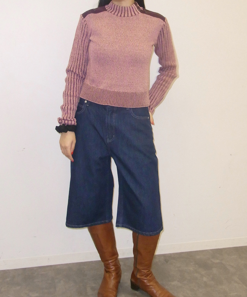 Oriens JOURNAL STANDARD（オリエンス ジャーナルスタンダード）の「《追加》ルーズデニムハーフパンツ（デニムパンツ・レディース・ネイビー/ブルー・38/36）」の19枚目の写真
