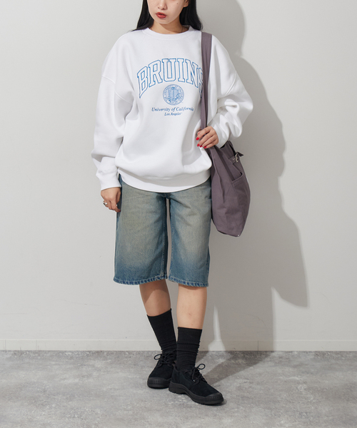 Oriens JOURNAL STANDARD（オリエンス ジャーナルスタンダード）の「《追加》ルーズデニムハーフパンツ（デニムパンツ・レディース・ネイビー/ブルー・38/36）」の8枚目の写真