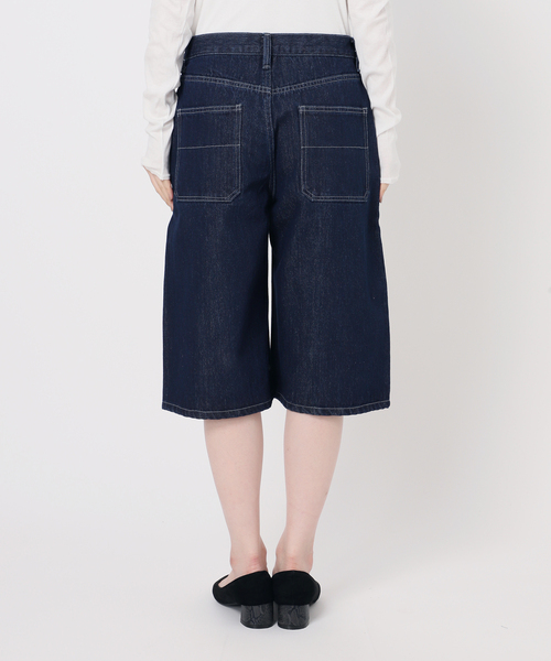 Oriens JOURNAL STANDARD（オリエンス ジャーナルスタンダード）の「《追加》ルーズデニムハーフパンツ（デニムパンツ・レディース・ネイビー/ブルー・38/36）」の5枚目の写真