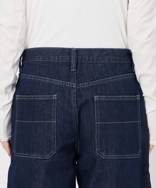 Oriens JOURNAL STANDARD（オリエンス ジャーナルスタンダード）の「《追加》ルーズデニムハーフパンツ（デニムパンツ・レディース・ネイビー/ブルー・38/36）」の4枚目の写真