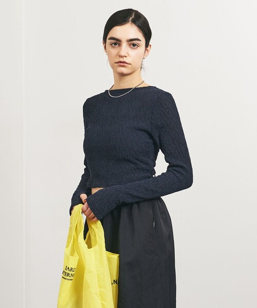 TO UNITED ARROWS＞プリーツ L/SL カットソー/ラッシュガード
