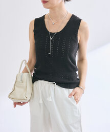 RIVE DROITE | 【à Nice （ア ・ニース）】アイレットニットタンク(ニット/セーター)
