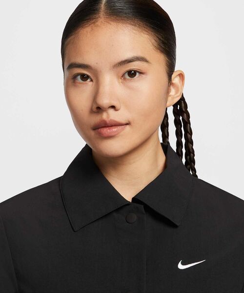 NIKE（ナイキ）の「ナイキ スポーツウェア エブリシング ウーブン ウィメンズ ショートスリーブ ミニ ドレス / Nike Sportswear Everything Wovens Women's Short-Sleeve Mini Dress HJ1145-010 Black（ワンピース・レディース・ブラック・XL/XS/L/M/S/2XL）」の9枚目の写真
