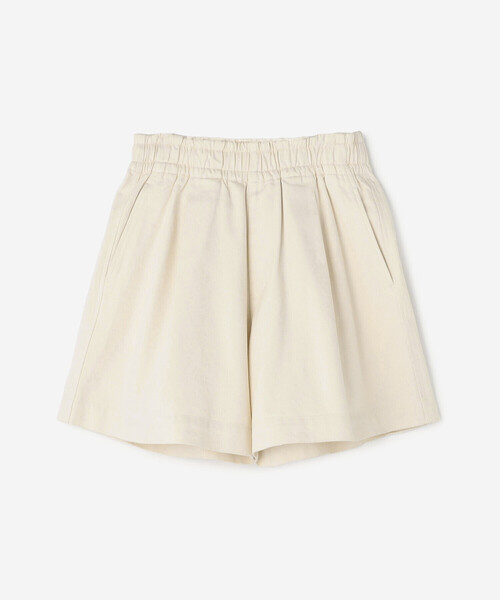 GYMPHLEX(ジムフレックス)の「Gymphlex | ソフトチノ イージーショーツ WOMEN(その他パンツ・レディース・アイボリー/ダークネイビー・14)」の10枚目の写真