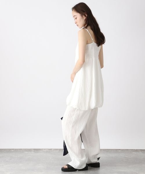 JEANASIS(ジーナシス)の「バルーンキャミSET UP/493540(セットアップ・レディース・ブラック/グレー/ホワイト・FREE)」の5枚目の写真