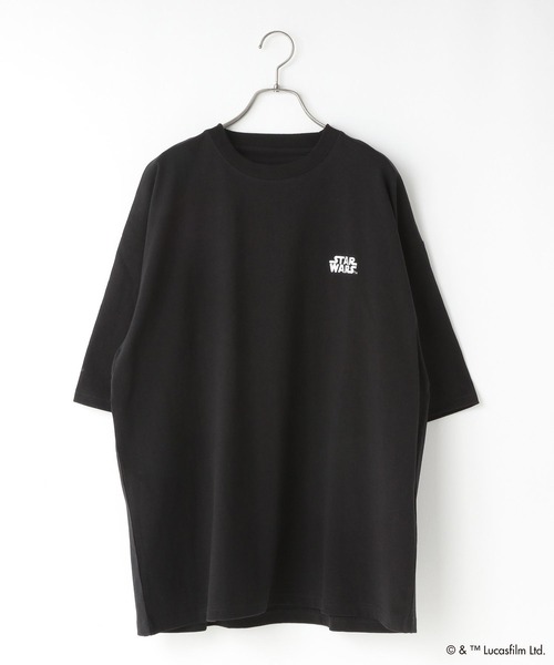 LOWRYS FARM（ローリーズファーム）の「【STAR WARS】Tシャツ　 451781（Tシャツ/カットソー・レディース・ブラック/パープル/グレー/オフホワイト・MEDIUM/LARGE）」の5枚目の写真