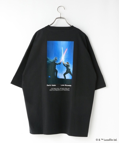 LOWRYS FARM（ローリーズファーム）の「【STAR WARS】Tシャツ　 451781（Tシャツ/カットソー・レディース・ブラック/パープル/グレー/オフホワイト・MEDIUM/LARGE）」の6枚目の写真