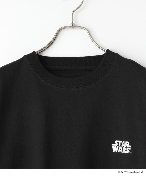 LOWRYS FARM（ローリーズファーム）の「【STAR WARS】Tシャツ　 451781（Tシャツ/カットソー・レディース・ブラック/パープル/グレー/オフホワイト・MEDIUM/LARGE）」の7枚目の写真