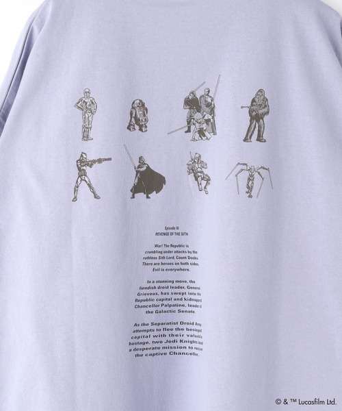 LOWRYS FARM（ローリーズファーム）の「【STAR WARS】Tシャツ　 451781（Tシャツ/カットソー・レディース・ブラック/パープル/グレー/オフホワイト・MEDIUM/LARGE）」の16枚目の写真