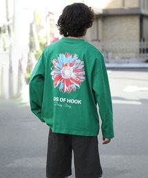 HOOK -original- ポップマーガレットバックプリントロンTEE