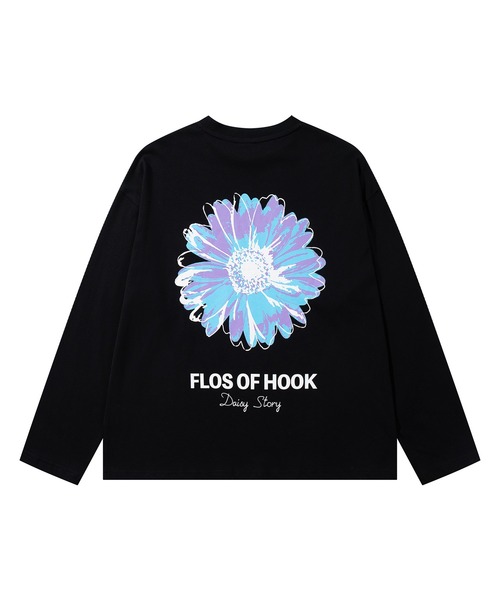 HOOK(フック)の「HOOK -original- ポップマーガレットバックプリントロンTEE(Tシャツ/カットソー・メンズ・ブラック/グリーン/ホワイト/ライトベージュ・X-LARGE/LARGE/MEDIUM)」の6枚目の写真