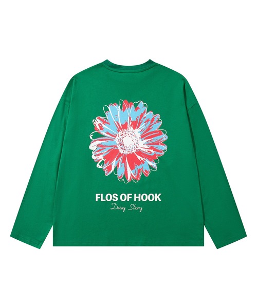 HOOK(フック)の「HOOK -original- ポップマーガレットバックプリントロンTEE(Tシャツ/カットソー・メンズ・ブラック/グリーン/ホワイト/ライトベージュ・X-LARGE/LARGE/MEDIUM)」の8枚目の写真