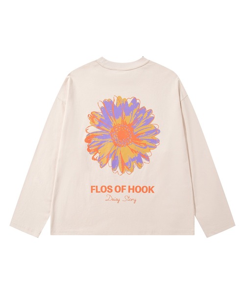 HOOK(フック)の「HOOK -original- ポップマーガレットバックプリントロンTEE(Tシャツ/カットソー・メンズ・ブラック/グリーン/ホワイト/ライトベージュ・X-LARGE/LARGE/MEDIUM)」の10枚目の写真