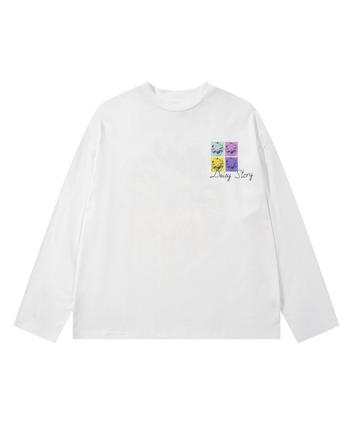 HOOK(フック)の「HOOK -original- ポップマーガレットバックプリントロンTEE(Tシャツ/カットソー・メンズ・ブラック/グリーン/ホワイト/ライトベージュ・X-LARGE/LARGE/MEDIUM)」の13枚目の写真
