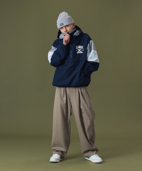 XLARGE（エクストララージ）の「COOL MAX CUFF BEANIE（ニットキャップ/ビーニー・メンズ・アッシュ/ブラック・ONE SIZE）」の4枚目の写真