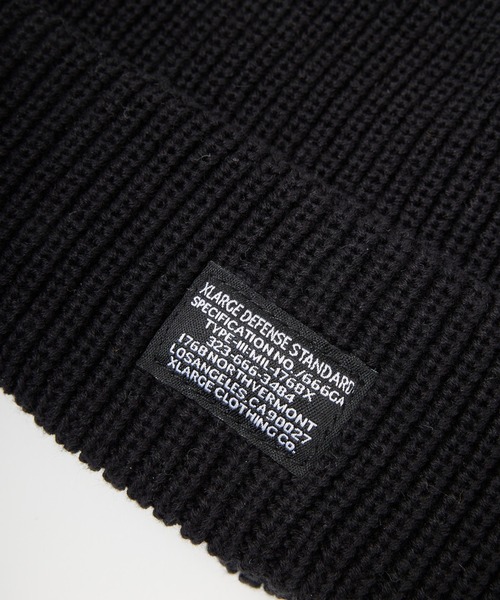 XLARGE（エクストララージ）の「COOL MAX CUFF BEANIE（ニットキャップ/ビーニー・メンズ・アッシュ/ブラック・ONE SIZE）」の7枚目の写真