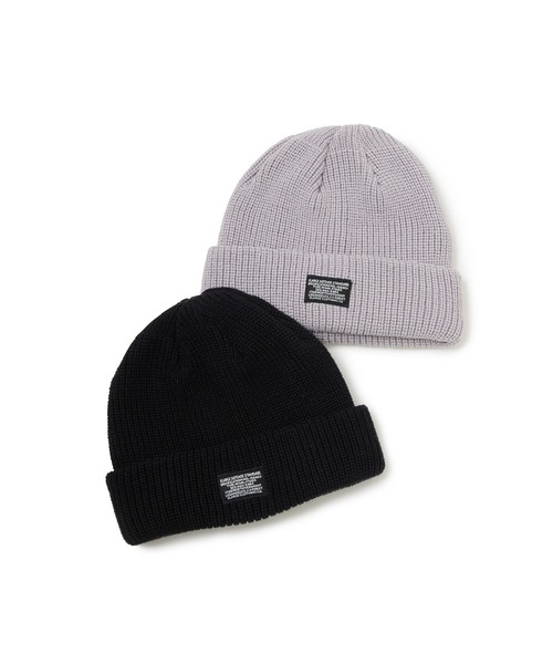 XLARGE（エクストララージ）の「COOL MAX CUFF BEANIE（ニットキャップ/ビーニー・メンズ・アッシュ/ブラック・ONE SIZE）」の8枚目の写真