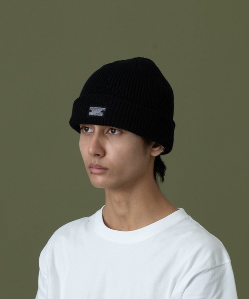 XLARGE（エクストララージ）の「COOL MAX CUFF BEANIE（ニットキャップ/ビーニー・メンズ・アッシュ/ブラック・ONE SIZE）」の10枚目の写真