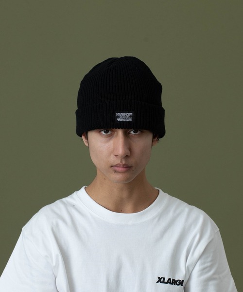 XLARGE（エクストララージ）の「COOL MAX CUFF BEANIE（ニットキャップ/ビーニー・メンズ・アッシュ/ブラック・ONE SIZE）」の11枚目の写真