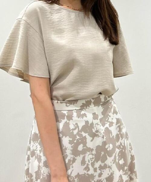 COUP DE CHANCE（クードシャンス）の「【洗える】フレアー袖ブラウス（シャツ/ブラウス・レディース・ナチュラル/ブルーグリーン/ピンク系/ネイビー・34/36/38/40）」の7枚目の写真