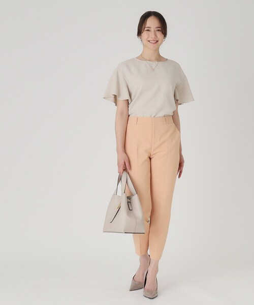 COUP DE CHANCE（クードシャンス）の「【洗える】フレアー袖ブラウス（シャツ/ブラウス・レディース・ナチュラル/ブルーグリーン/ピンク系/ネイビー・34/36/38/40）」の5枚目の写真