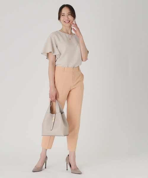 COUP DE CHANCE（クードシャンス）の「【洗える】フレアー袖ブラウス（シャツ/ブラウス・レディース・ナチュラル/ブルーグリーン/ピンク系/ネイビー・34/36/38/40）」の8枚目の写真