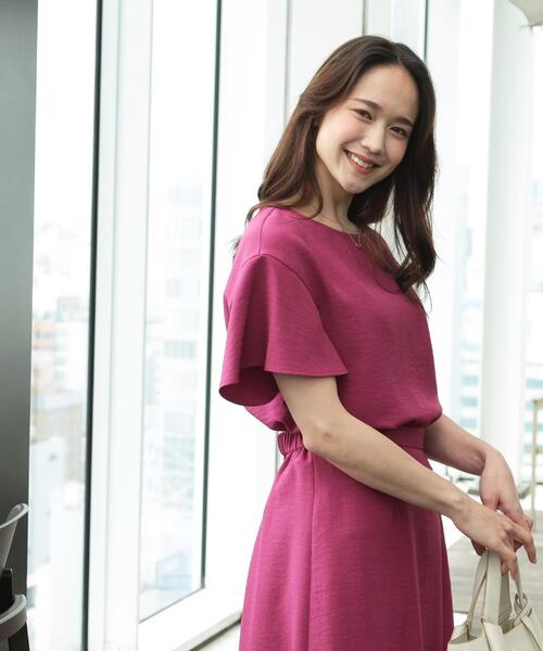 COUP DE CHANCE（クードシャンス）の「【洗える】フレアー袖ブラウス（シャツ/ブラウス・レディース・ナチュラル/ブルーグリーン/ピンク系/ネイビー・34/36/38/40）」の11枚目の写真