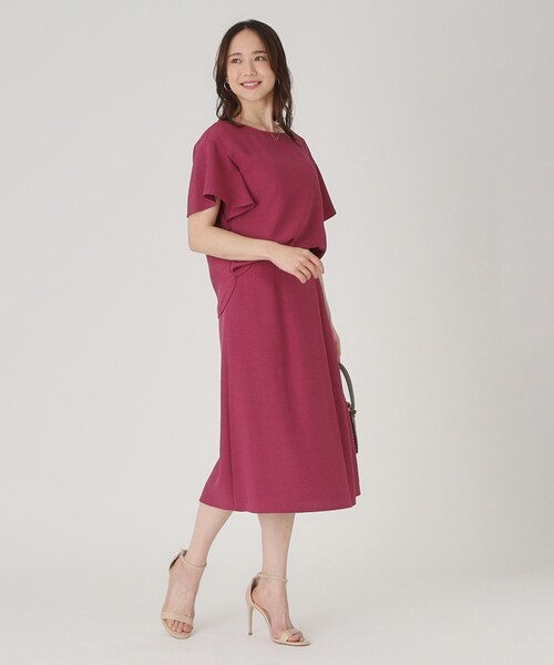 COUP DE CHANCE（クードシャンス）の「【洗える】フレアー袖ブラウス（シャツ/ブラウス・レディース・ナチュラル/ブルーグリーン/ピンク系/ネイビー・34/36/38/40）」の16枚目の写真