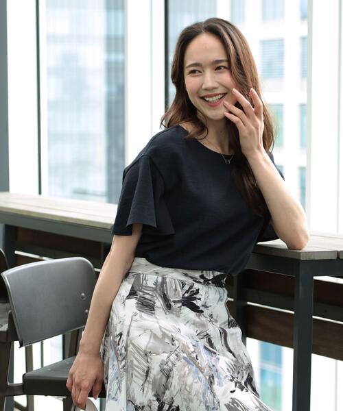 COUP DE CHANCE（クードシャンス）の「【洗える】フレアー袖ブラウス（シャツ/ブラウス・レディース・ナチュラル/ブルーグリーン/ピンク系/ネイビー・34/36/38/40）」の20枚目の写真