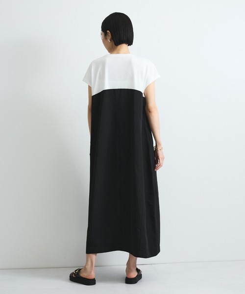 VICKY(ビッキー)の「ドッキングタックワンピース≪手洗い可能≫(ワンピース・レディース・オフホワイト/ホワイト・M)」の8枚目の写真