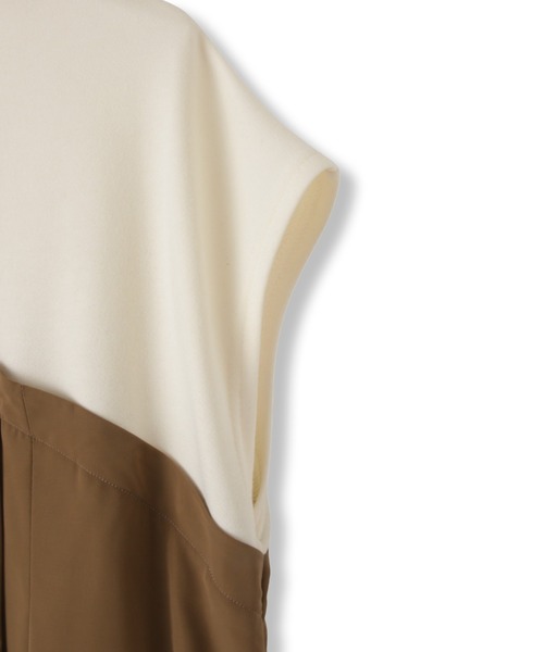 VICKY(ビッキー)の「ドッキングタックワンピース≪手洗い可能≫(ワンピース・レディース・オフホワイト/ホワイト・M)」の12枚目の写真