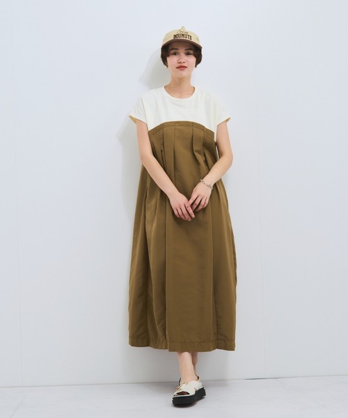 VICKY(ビッキー)の「ドッキングタックワンピース≪手洗い可能≫(ワンピース・レディース・オフホワイト/ホワイト・M)」の17枚目の写真