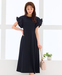 【洗える】ドレスシルエット カットソー ワンピース