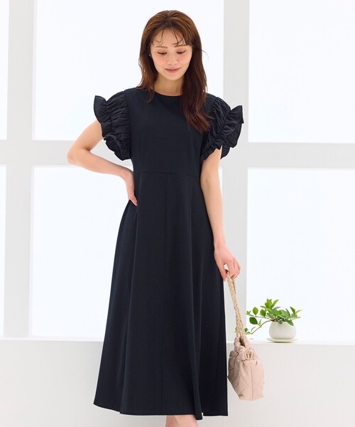 セール】【洗える】ドレスシルエット カットソー ワンピース