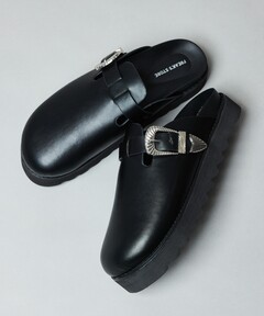 極美品■PADRONE【27.0】ダブルモンク ラバーソール 本革 ブラック 黒 極美品□PADRONE【27.0】ダブルモンク ラバーソール 本革